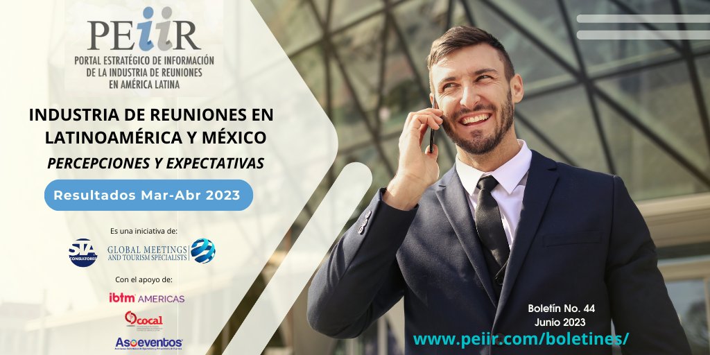 PEiiR_Latam's tweet image. Ya se encuentran disponibles los resultados de la última medición del #PEiiR. Interesantes hallazgos sobre la recuperación de la #IndustriaReuniones. Consulta el documento completo en: bit.ly/3COGi3h
