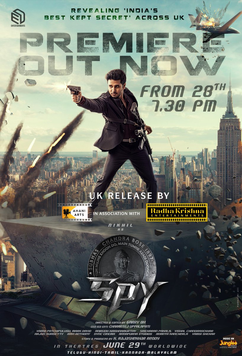 ahaniarts's tweet photo. It's premiere time!! Spy mode on
It's #SPYtime
@actor_Nikhil @ED_ENT_ @tolly_UK_US_EU @Venkatupputuri @idlebraindotcom https://t.co/ZtCaYyEWeL