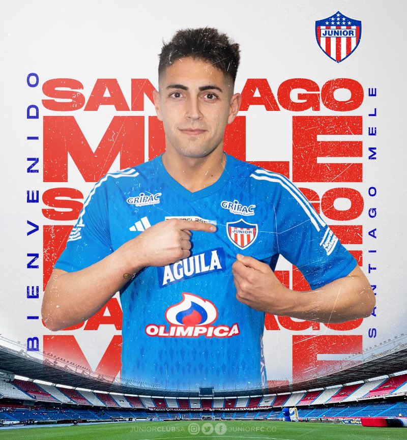JuniorClubSA's tweet photo. 😎🦈 | ¡SANTIAGO MELE YA LUCE LA PIEL DEL TIBURÓN! 🦈 https://t.co/RpvDVY2z2k