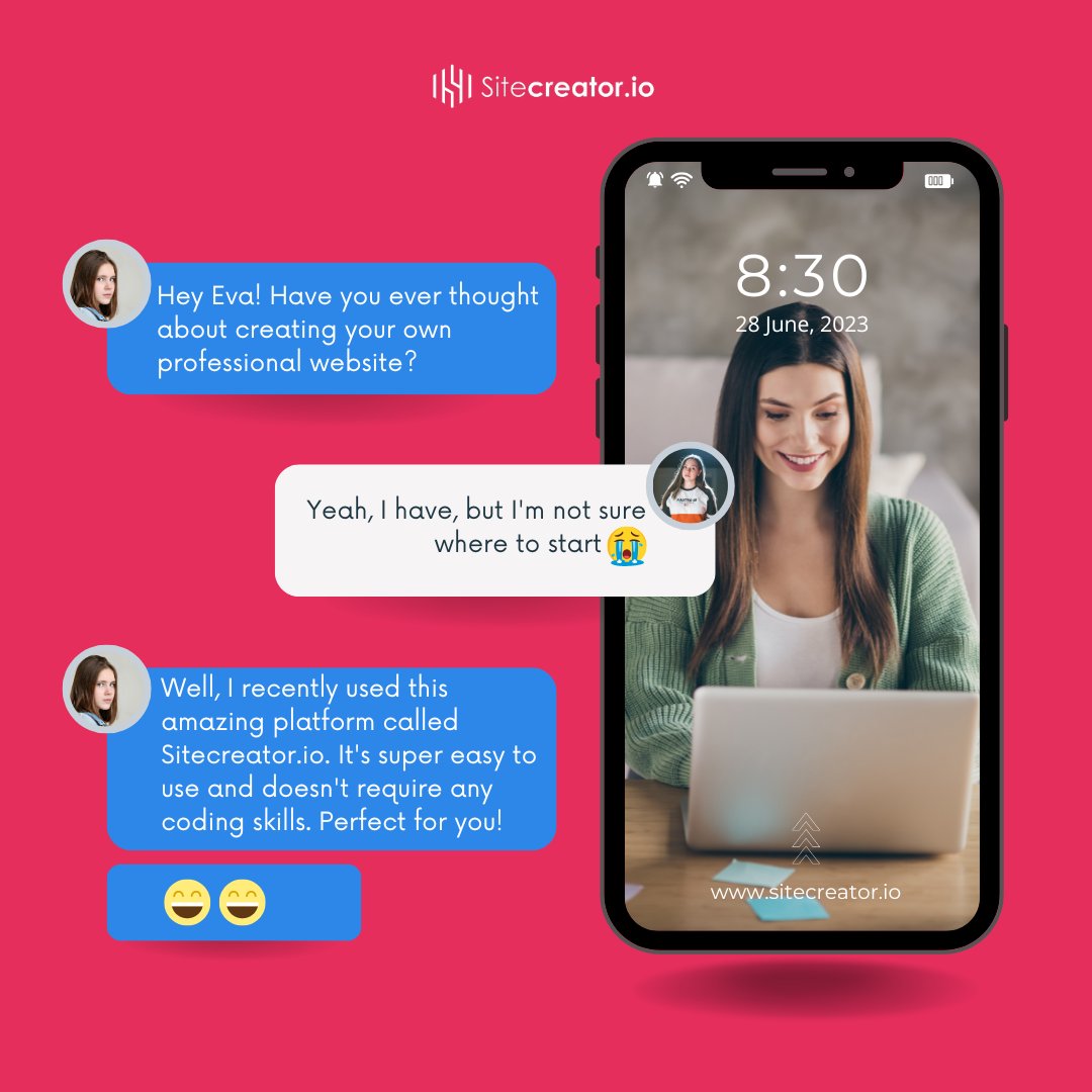 Sitecreator_io's tweet photo. 🌐 Ready to create your own #website? Go to https://t.co/6DVC0YvNuv, the hassle-free solution for stunning websites. No coding needed!
Choose from amazing templates, customize, and launch your online presence today. Try now! 💻💪

#Startup #OnlinePresence #sitecreator #creators https://t.co/lzDzDjKRhS