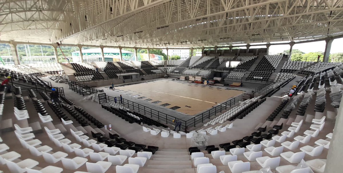 GobdelCesar's tweet photo. Así avanza la construcción del Coliseo de Basketball en el Centro de Alto Rendimiento Deportivo ‘La Gota Fria’. https://t.co/HjTUGRiHi8