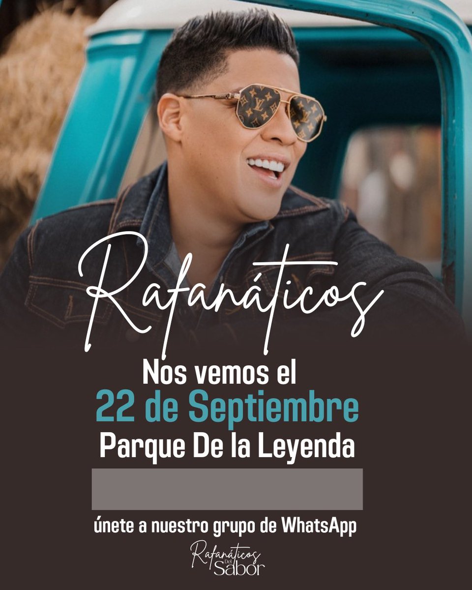 CristyAbello's tweet photo. Link para unirte al grupo de WhatsApp de Rafaáticos Nacional y Nos vemos el 22 de Sep en el parque de la leyenda 
@rafaperezmusic 
👇🏻👇🏻
https://t.co/yOPZSd96Pz https://t.co/LgU3WKm5pK