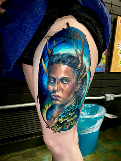 My new Deer Lady tattoo is fucking bad ass https://t.co/urc7pczlSd