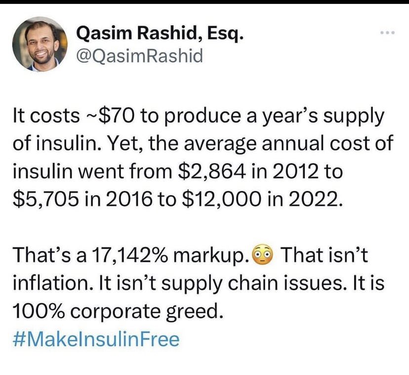 @mmpadellan Perfect example of #greedflation brought on by #BigPharma #Insulin