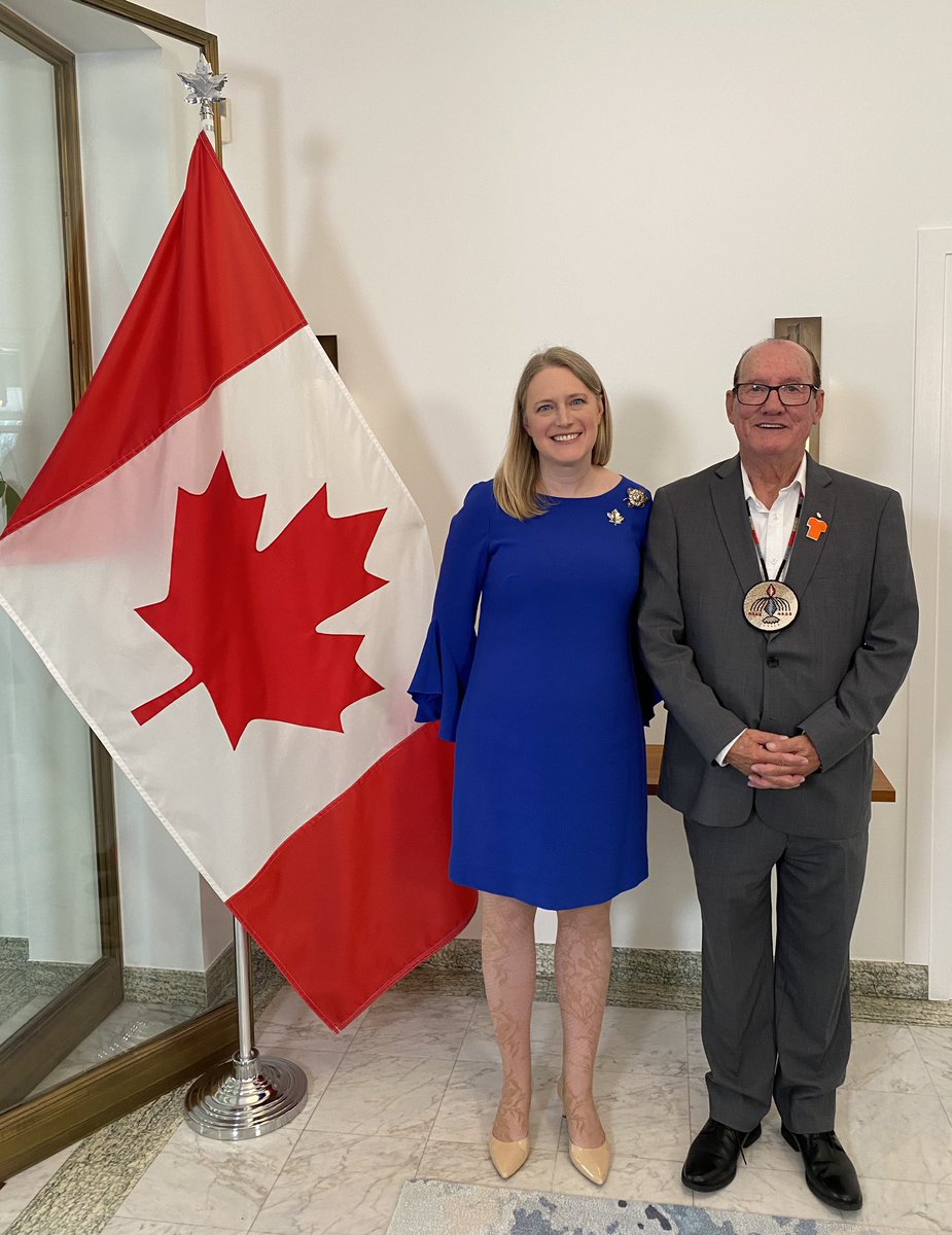 Ailish Campbell (@ailish_campbell) on Twitter photo An honour to host @ChiefTerryPaul of #Membertou First Nation. Chief Paul shared a powerful keynote on economic reconciliation with Indigenous peoples and the acquisition of <a href="/Clearwatersea/">Clearwater Seafoods</a> at our <a href="/Canada2EU/">Canada in EU 🇨🇦🇪🇺</a> #CanadaDay 🇨🇦 celebration in Brussels. 1/3 An honour to host @ChiefTerryPaul of #Membertou First Nation. Chief Paul shared a powerful keynote on economic reconciliation with Indigenous peoples and the acquisition of <a href="/Clearwatersea/">Clearwater Seafoods</a> at our <a href="/Canada2EU/">Canada in EU 🇨🇦🇪🇺</a> #CanadaDay 🇨🇦 celebration in Brussels. 1/3