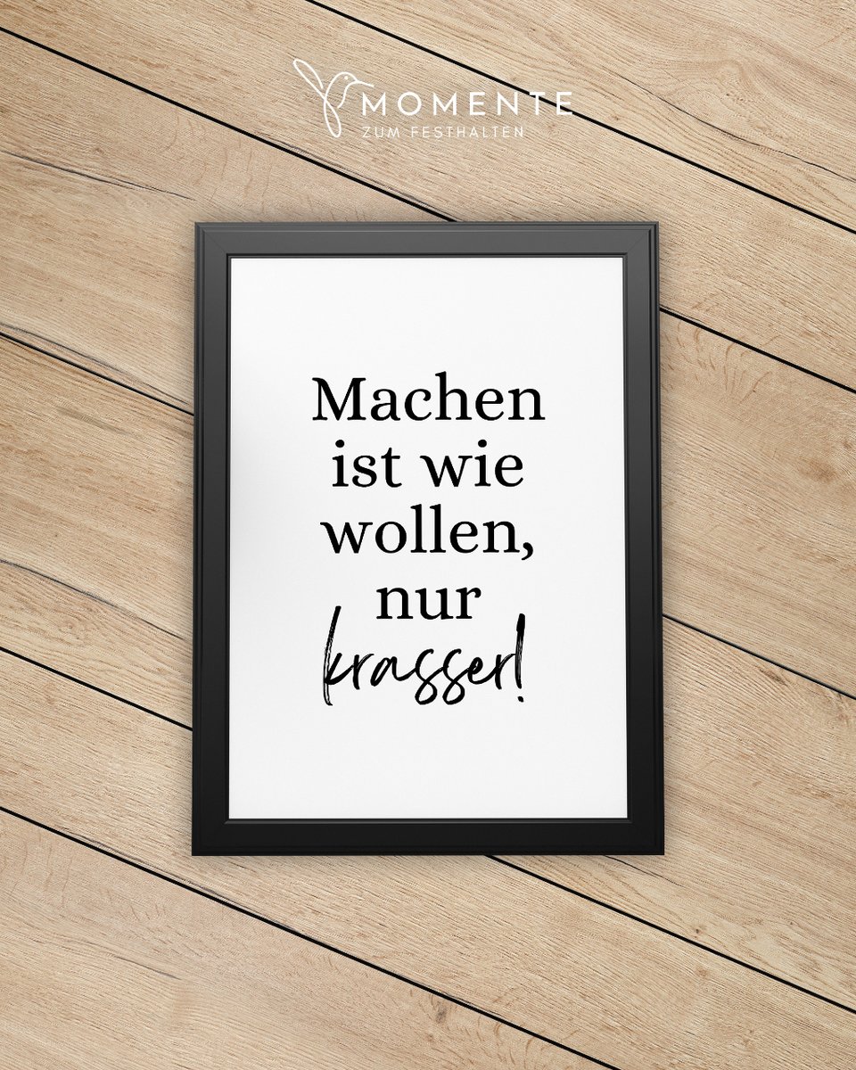 zumfesthalten's tweet image. Machen ist wie wollen, nur krasser! - Poster Geschenkidee 💙
Hier geht´s zum Shop: my.mtr.cool/lrsgxdzaje

#geschenkidee #machen #krasser #motivation