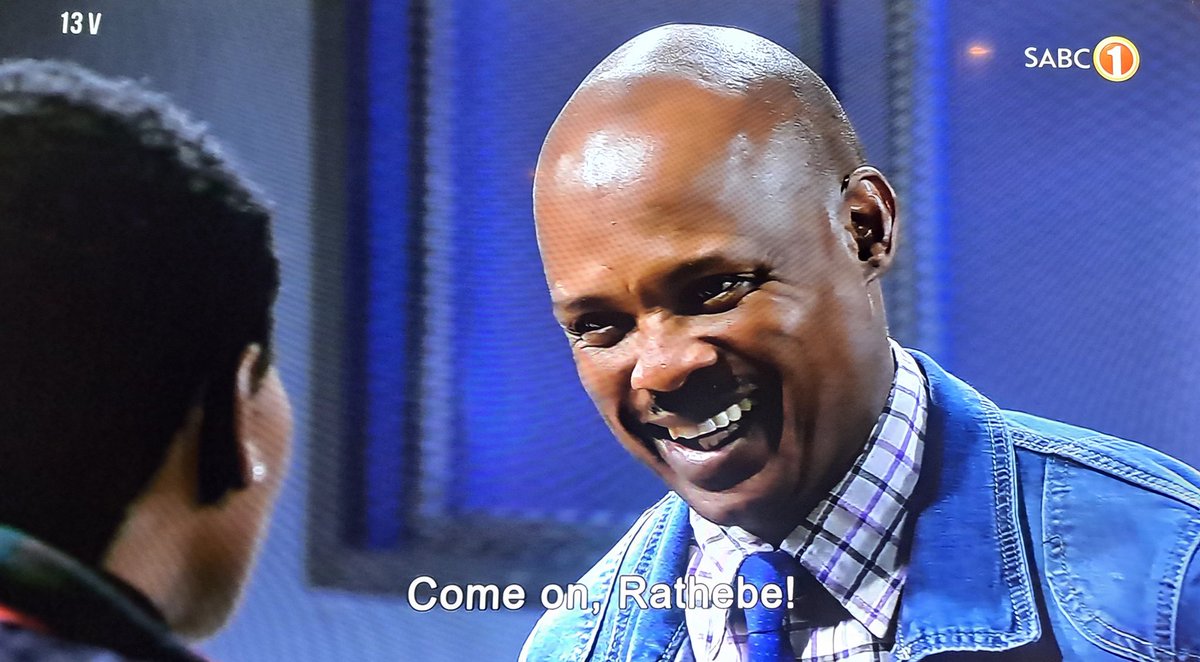nkosanap's tweet photo. It's 10 passed 4 for Rathebe when Babeile smiles like this

#SkeemSaam https://t.co/hVWbOY3ym7