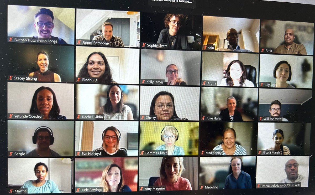 DurkaDougall's tweet photo. Lovely to work with Lysette Kabeya, @eden_charles @RasheedOgunlaru @markjdoughty Tricia Boyle, Eleri Powell, David Naylor and this fab group of circa 40 health &amp; care professionals to develop more inclusive practice for a better future. @jude8771 @NinaBreunung @TheKingsFund #hope https://t.co/qRyuQW8jGT