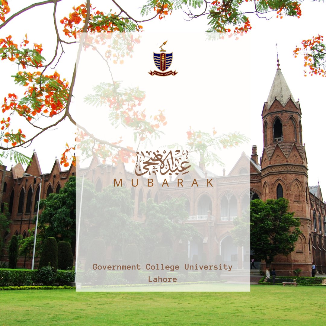 GCU Career Guidance and Placement Center (@gcu_cgpc) on Twitter photo Wishing a joyous Eid Al-Adha to all students, alumni and staff✨ #EidMubarak
<a href="/gcuniversitylhr/">GC University Lahore</a> <a href="/zaidia/">Prof Dr Asghar Zaidi</a> Wishing a joyous Eid Al-Adha to all students, alumni and staff✨ #EidMubarak
<a href="/gcuniversitylhr/">GC University Lahore</a> <a href="/zaidia/">Prof Dr Asghar Zaidi</a>