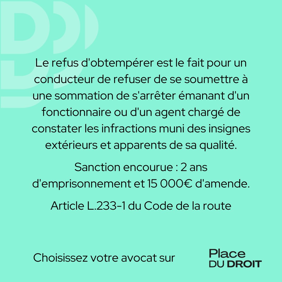 Qu’est-ce qui caractérise un refus d’obtempérer ?

#droit #droitdelaroute #droitroutier #droitpénal #refusdobtemperer #actu #actualite