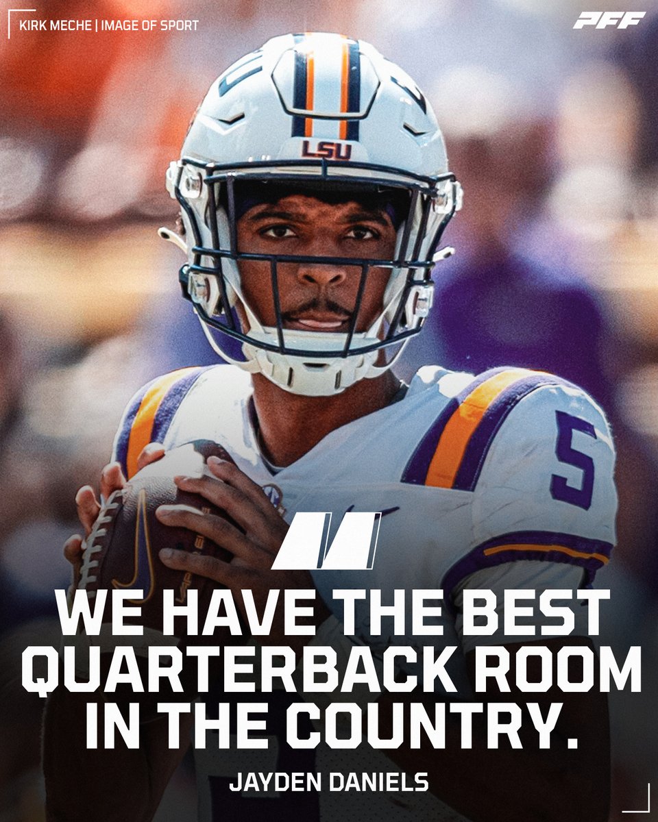 PFF_College's tweet photo. Do you agree with Jayden Daniels?👀 https://t.co/0twHYjIAVT