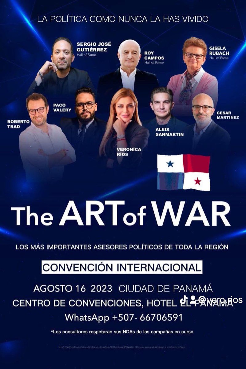 No hay campaña mas cara que la que se pierde! The Art of War 16 de agosto Panamá 🇵🇦