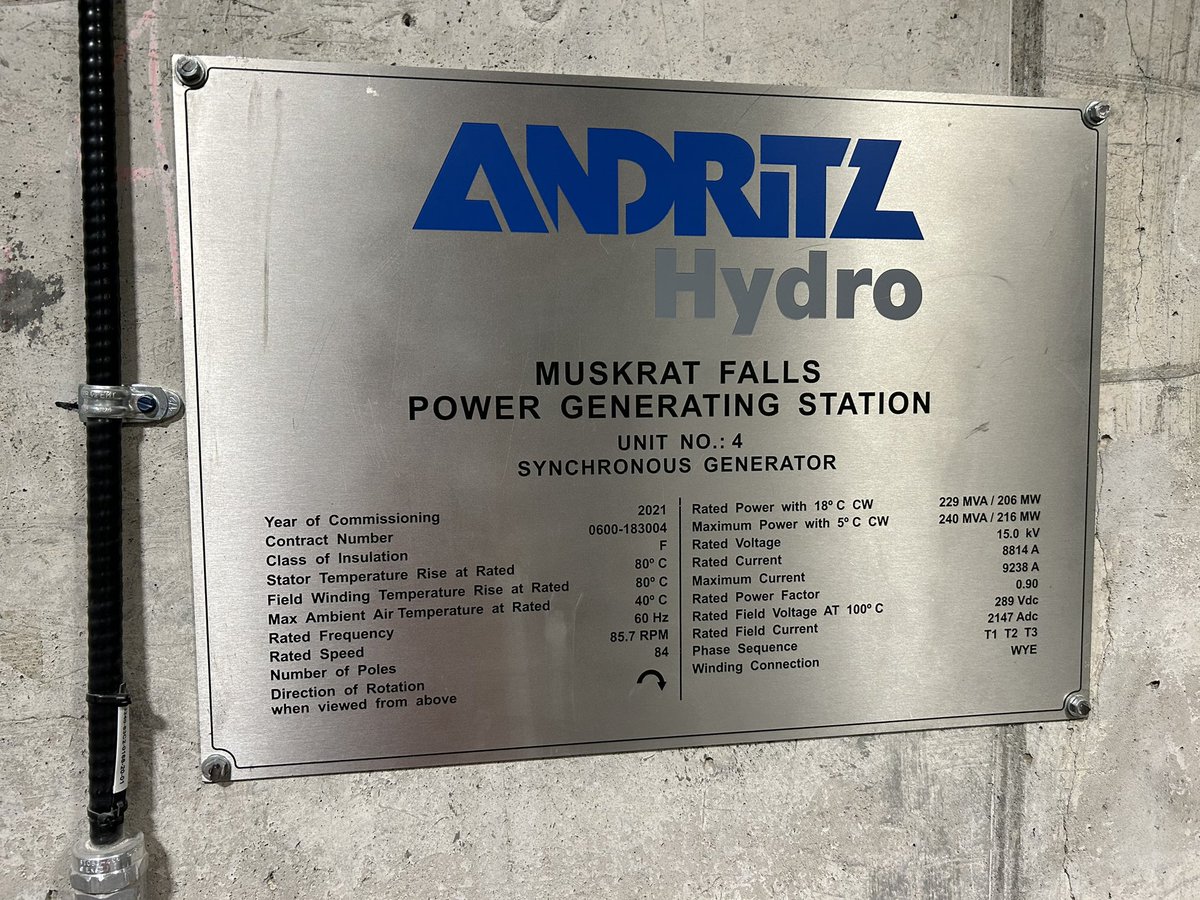 Great tour of 824 MW Muskrat Falls hydroelectric facility today with CNA Board!