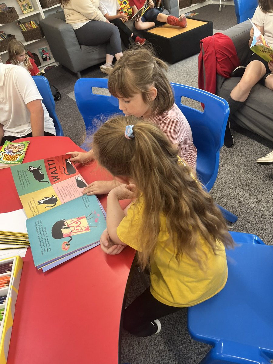 DSJ_Year4's tweet photo. A lovely afternoon of transition for our   Year 3 and 4 children! We played getting to know you games and read
some of our favourite stories! https://t.co/24OdFaoqWI