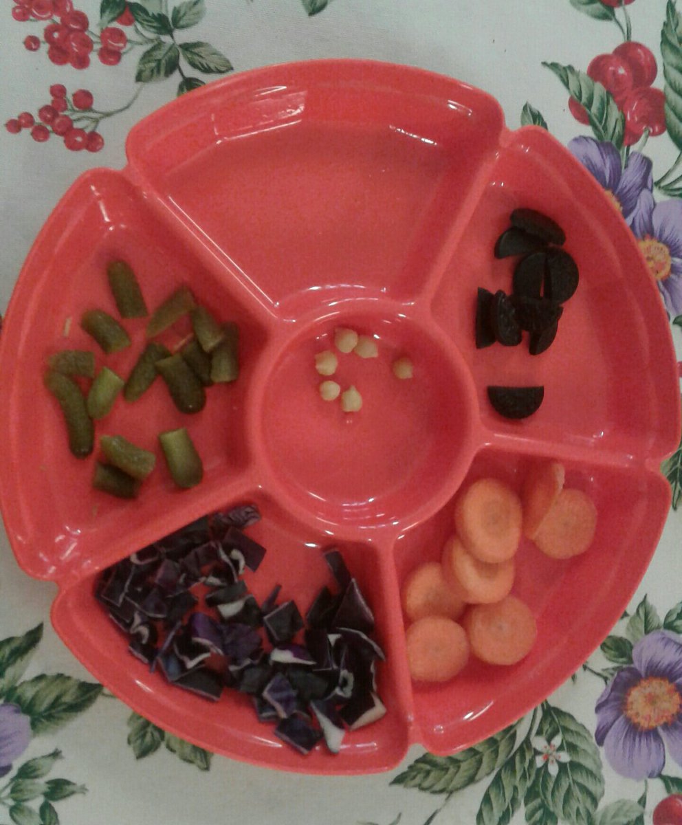 ArcNewburgh's tweet photo. Trying some different snack inspired by the story of The Gruffalo. Some terrible tusks, claws and teeth. Also poisonous warts, orange eyes, black tongue and purple prickles. #storyfun #healthysnacks https://t.co/8GtOIhCHkG