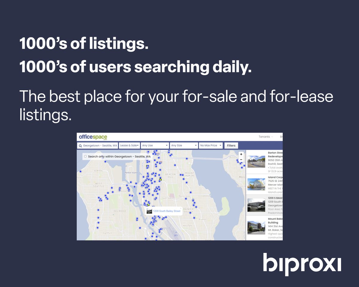 Biproxi's tweet photo. Premium seller tools and a powerful marketplace experience with thousands of listings across all major markets, finding the right buyers for your assets is simple and easy.

Click to learn more about the new marketplace experience on OfficeSpace. com: https://t.co/VEJgwDzRAM https://t.co/wUkfRIJyEM