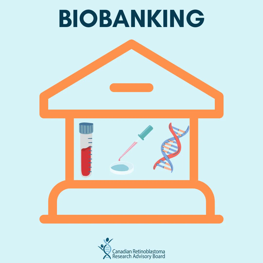 A biobank is a collection of specimens or tissues associated with de-identified personal health information used by hospitals, universities, or organizations to conduct research. Types of tissues in biobanks range from blood samples to tumour tissue. 
]#retinoblastoma #RbJourney