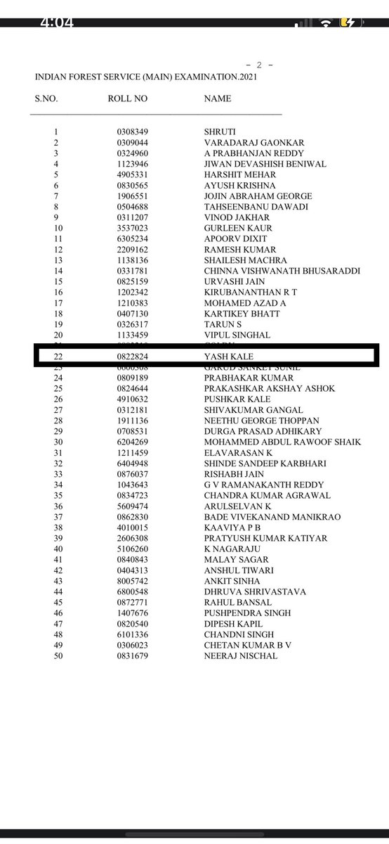 One year to the result!

Years of hard work and determination paying off! The name in the Holy PDF!

The one year since then has been magical to say the least! Full of delights, challenges and learning!

Committed to serve 🇮🇳 

#indianforestservice #ifs #upsc #civilserviceexams