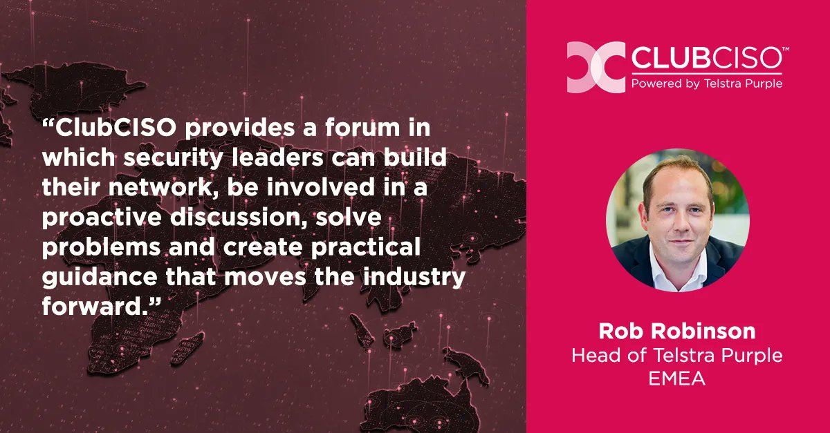 Head of Telstra Purple EMEA, Rob Robinson, on the value of communities.

ClubCISO is a community for CISOs, by CISOs, and we continue to build an open, supportive community culture that aims to make an impact by always working and learning together: buff.ly/3JwRCVi