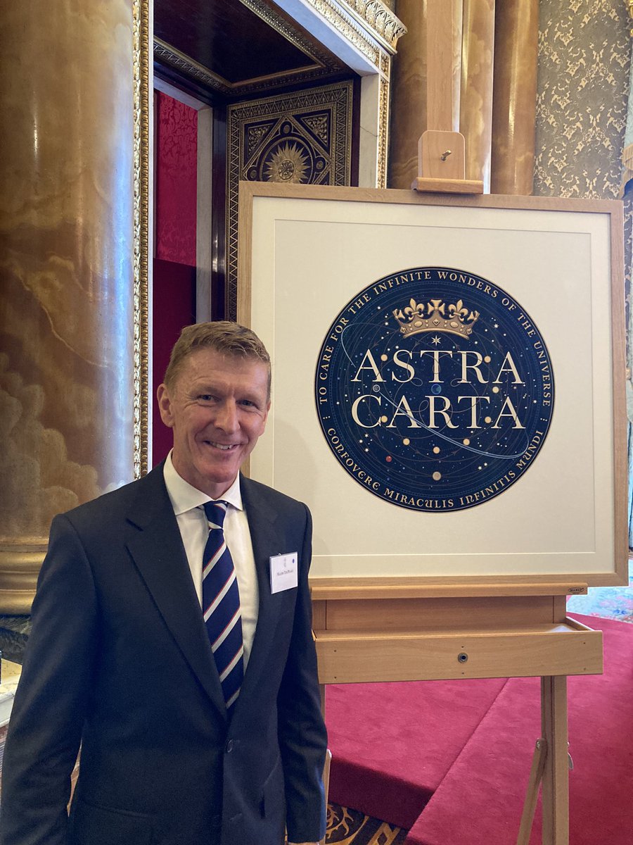 Encouraging to see the UK taking a leadership role on space sustainability &amp; embracing HM King Charles III’s #Astra Carta framework.

A real sense of purpose &amp; ambition amongst colleagues at the Palace this afternoon. Brilliant to meet up with good friends too 🛰️🌍 <a href="/DrBrianMay/">Dr. Brian May</a>
