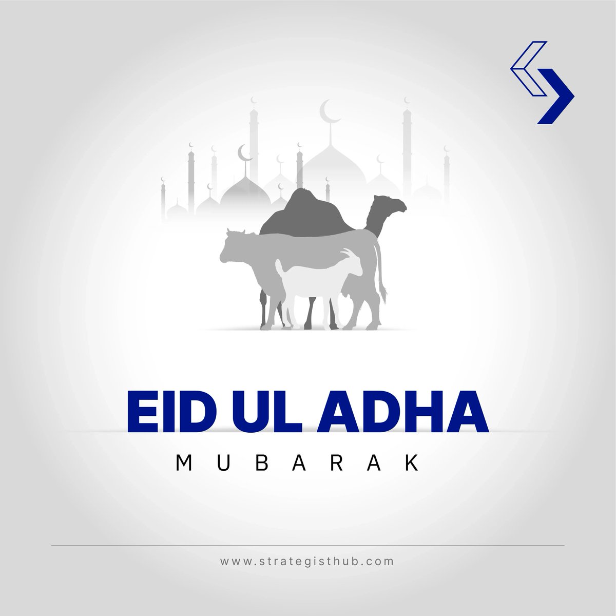 StrategistHub's tweet photo. May this auspicious festival bring immense happiness, peace, and blessings into your lives.

Let the spirit of sacrifice and devotion inspire us all to embrace compassion, generosity, and unity. 🤝💖

Eid Mubarak, with warmest regards! 🌙🕌
Team StrategistHub https://t.co/SRCiz0TsS4
