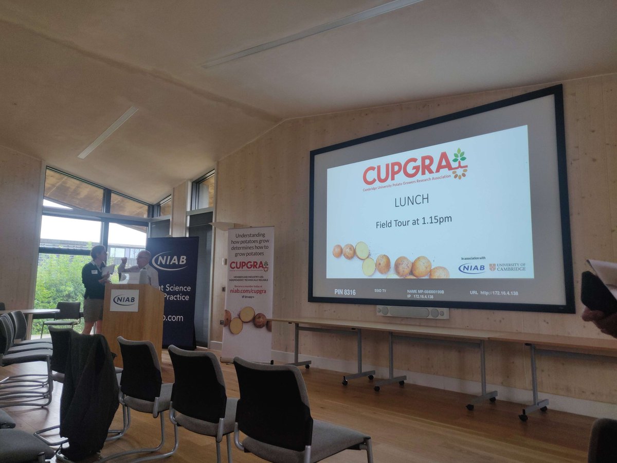 A year ago, we were invited to the #CUPGRA members day to find some potential partners. Today we presented and had our own patch in the field! We are looking forward to continue our collaborations with British farmers and how we can better server the industry