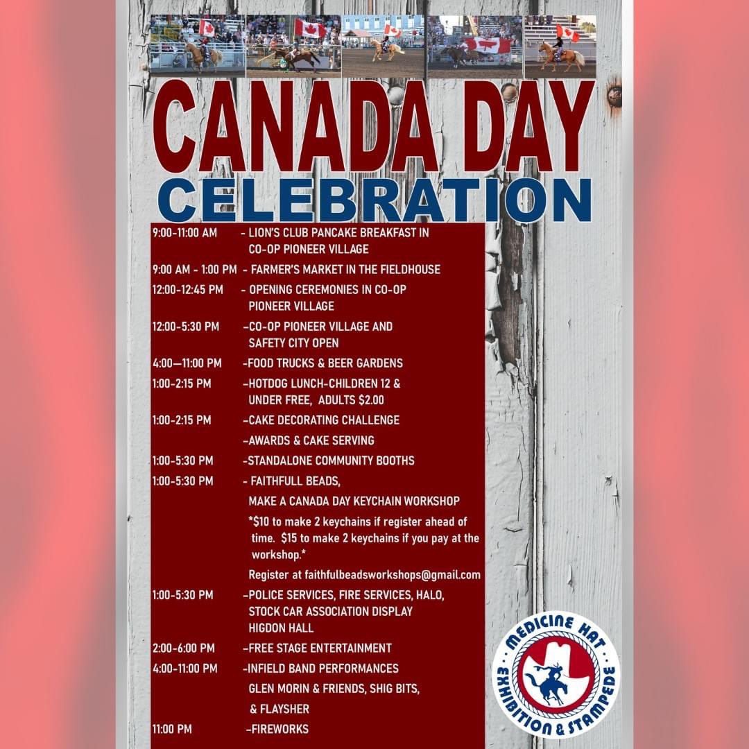 VeinerCentre's tweet photo. Lots of fun activities taking place in #MedHat at @MHStampede on Canada Day! 🥞🎆

#UnisonMH #VeinerCentre #CanadaDay https://t.co/e9zo0GXRdd