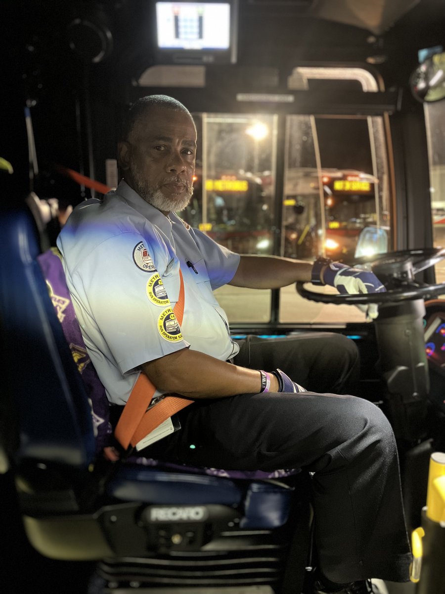 Timothy See Bus 👋🏽 Meet Tim Brown – a seasoned MetroBus Operator for 21 years, with 2 ...