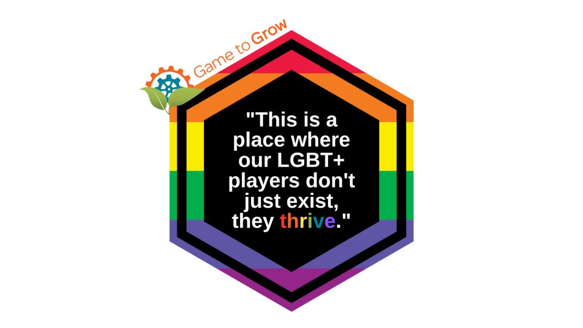 Don't just game. Game with #pride! Did you know Game to Grow has #ttrpg groups for #LGBT+ participants? These groups focus on giving players a chance to explore their identity in a safe space of like-minded peers. Read on to find out how you can support: gametogrow.org/2023/06/27/lgb…