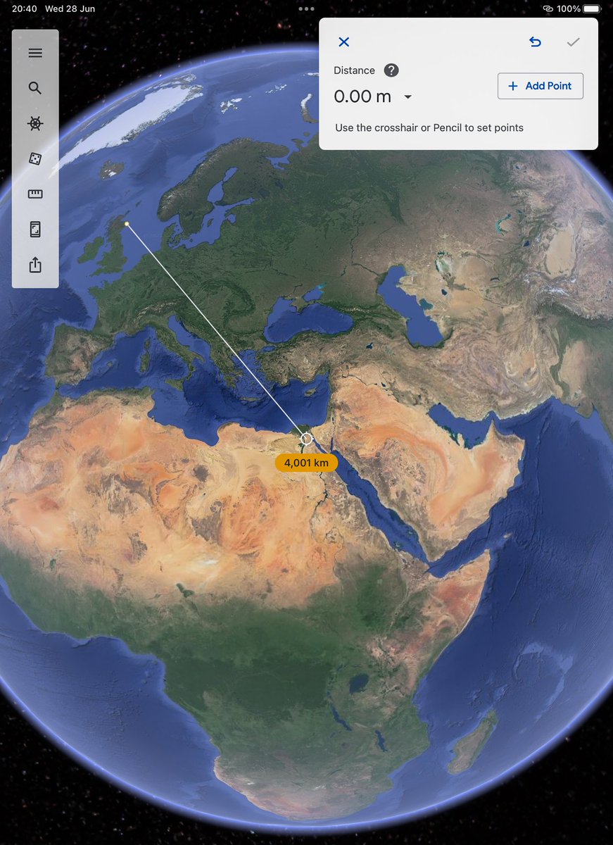 LifeAfloat's tweet photo. Today I reached 4000 kilometres on my journey. That’s the equivalent of travelling in a straight line from where I am in Boddam to Cairo. 😊 https://t.co/vskZwnoJ81