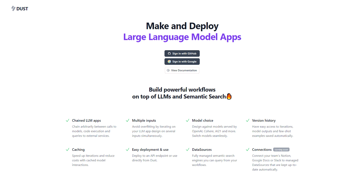 MultiplatformAI's tweet photo. Dust: Unlocking Team Productivity with Large Language Models

#AI #AIstartup #artificialintelligence #custominternalapps #dataretention #Dust #internalcompanydata #internalsilos #Largelanguagemodels #llm #machinelearning #naturallanguageinterfaces

https://t.co/3fXEfze6w6 https://t.co/KxmH7CLUpv
