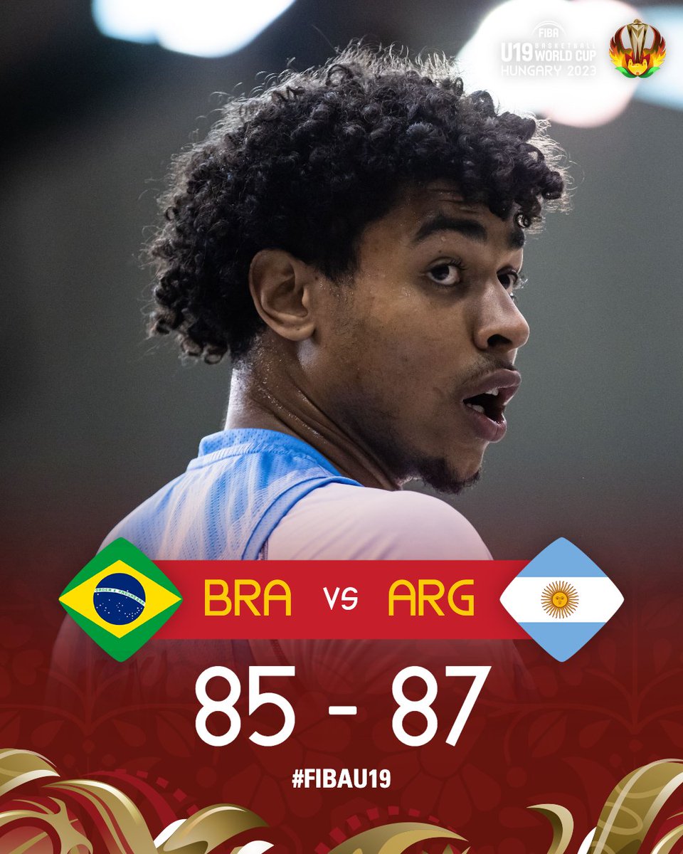 BEST GAME OF #FIBAU19 SO FAR? 🔥🔥🔥

Argentina 🇦🇷 survived Brazil's 🇧🇷 late push to book a place in the quarter finals 🤯