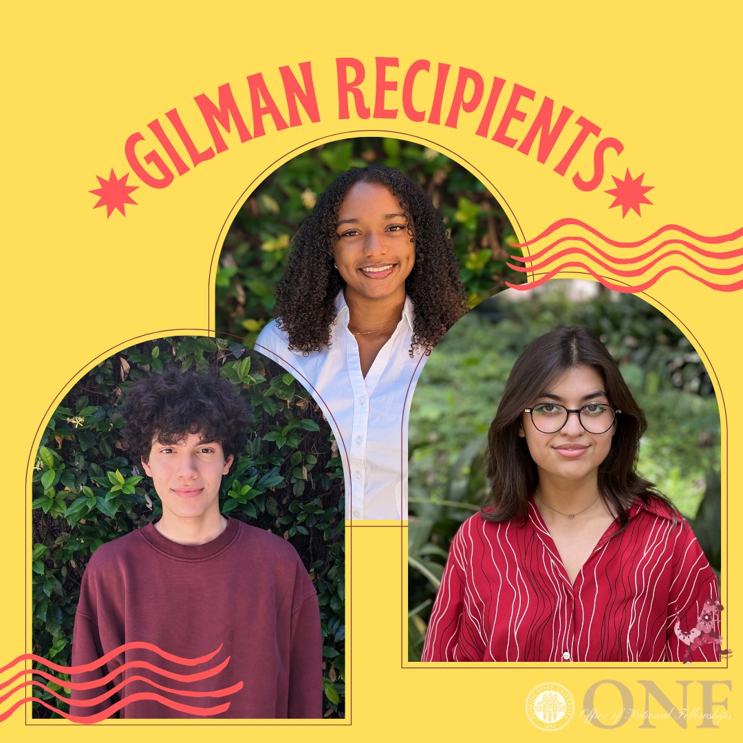 ONF_FSU's tweet photo. Half way through the week and coming at you today with three additional Gilman scholars! Major kudos to Nicolas Florez-Ortiz, Laila Hayes, and Ari Rodriguez Urdaneta!

For the full article, check out the link in our Linktree, "ONF News: Student Success". #fsuglobal https://t.co/OKXUeDuSZM