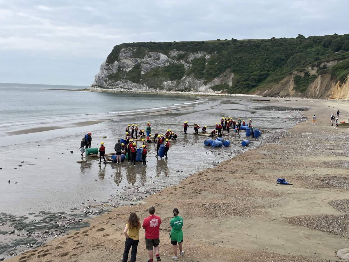 ReedsSchool's tweet photo. #Activitiesweek On the Isle of Wight the 3rd Form had a super day doing a variety of activiites including: high ropes, water sports, raft building, leadership skills and building campfires. #beyondthecurriculum #lifelessons https://t.co/n1fAafstKB