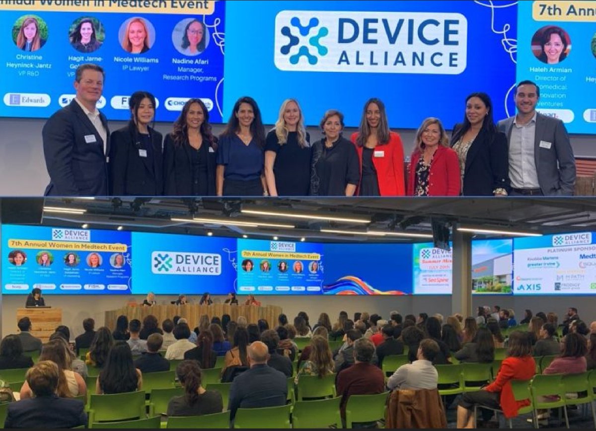 mpathcoaching's tweet photo. Grateful to share the stage and screen with this amazing group of panelists and #medtech leaders at @DevAllianceOC. https://t.co/JFNE94q9jG