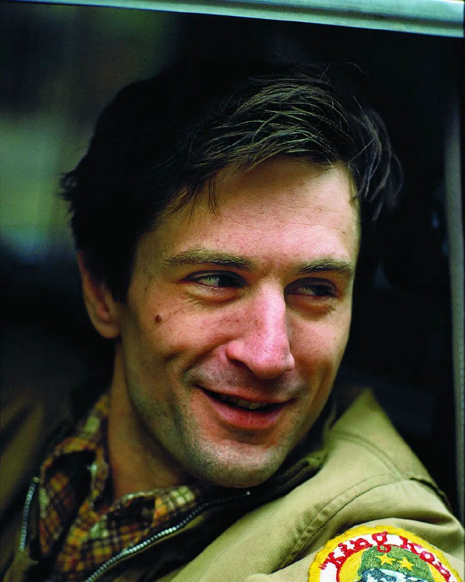 Robert De Niro on the set of Taxi Driver (1976)