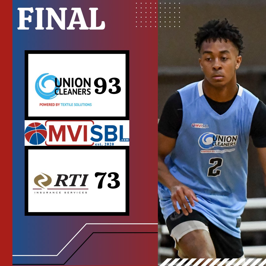 Union Cleaners got the goose egg out of the win column with a night three victory!

Union Cleaners-93
Dame Givner 43pts 12Reb
<a href="/jestonb6/">jeston beatty</a> 15pts
Brennan Rutledge 10pts

RTI-73
<a href="/Noahprosser13/">Noah Prosser</a> 24pts 6Reb
<a href="/LamontPerkins5_/">Lamont Perkins</a> 19Pts 
<a href="/DonteWright4545/">Donte Wright #2</a> 10Pts