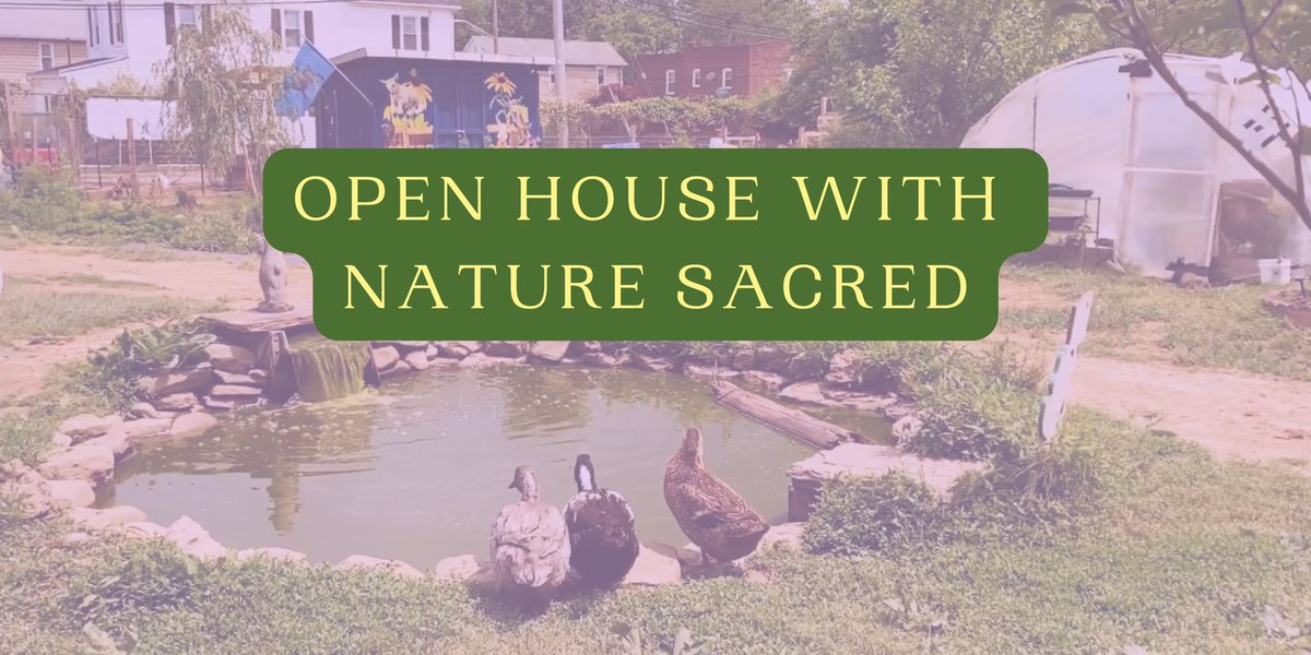 Join us for a Garden #OpenHouse with <a href="/NatureSacred/">Nature Sacred</a> today, 4-6pm! We’ll be showcasing proposals for improvements to the garden to be designed by <a href="/FlouraTeeter/">Floura Teeter</a>. Plus, tours, food, and opportunities to visit with our animals! Everyone is welcome. #communitygarden 
#designcharette