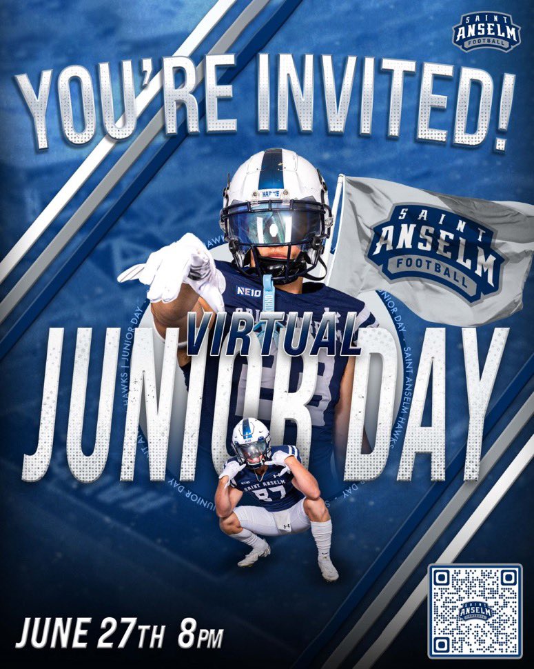 Jimmy Holmes (@jimmy_holmes27) on Twitter photo Thank you to <a href="/CoachPriceFerg/">Price Ferguson</a> and <a href="/STAHawksFB/">Saint Anselm Football π #BCM</a> for the very informative virtual junior day! Loved learning more about the program. #BCM
<a href="/CoachJoeAdam/">ππ¨π ππππ¦ πππ</a> <a href="/Coach_Bick/">Joe Bick</a> <a href="/CoachBraine/">Chadd Braine</a> <a href="/TheHonorableUno/">Valdez Honorable</a> <a href="/coach_jonke/">Mitchell Jonke</a> Thank you to <a href="/CoachPriceFerg/">Price Ferguson</a> and <a href="/STAHawksFB/">Saint Anselm Football π #BCM</a> for the very informative virtual junior day! Loved learning more about the program. #BCM
<a href="/CoachJoeAdam/">ππ¨π ππππ¦ πππ</a> <a href="/Coach_Bick/">Joe Bick</a> <a href="/CoachBraine/">Chadd Braine</a> <a href="/TheHonorableUno/">Valdez Honorable</a> <a href="/coach_jonke/">Mitchell Jonke</a>