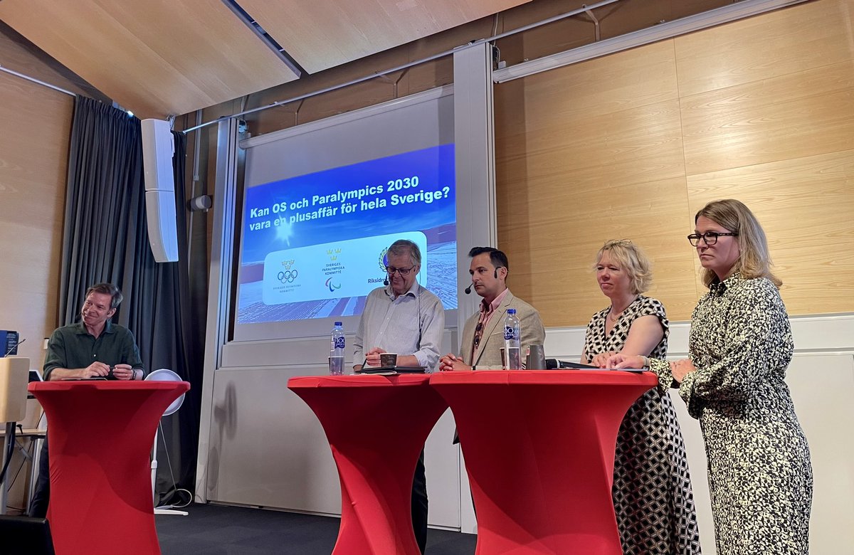 Svensk idrottsrörelse prövar idén om OS och Paralympics 2030 i Sverige som är hållbara. Hur kan spelen vara en hävstång för regional utveckling? Kan spelen få effekter positiva effekter i hela landet? Detta diskuterades på seminarium i #almedalen