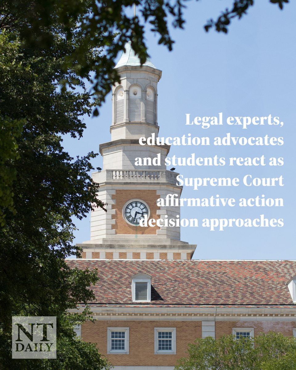 ntdaily's tweet photo. NEWS: Legal experts, education advocates and students react as Supreme Court affirmative action decision approaches 

📝: @MaxMLockhart and @IBelkoura
📸: Makayla Brown

Read more:
https://t.co/jeIC18QC5m https://t.co/8rlw80A7cm