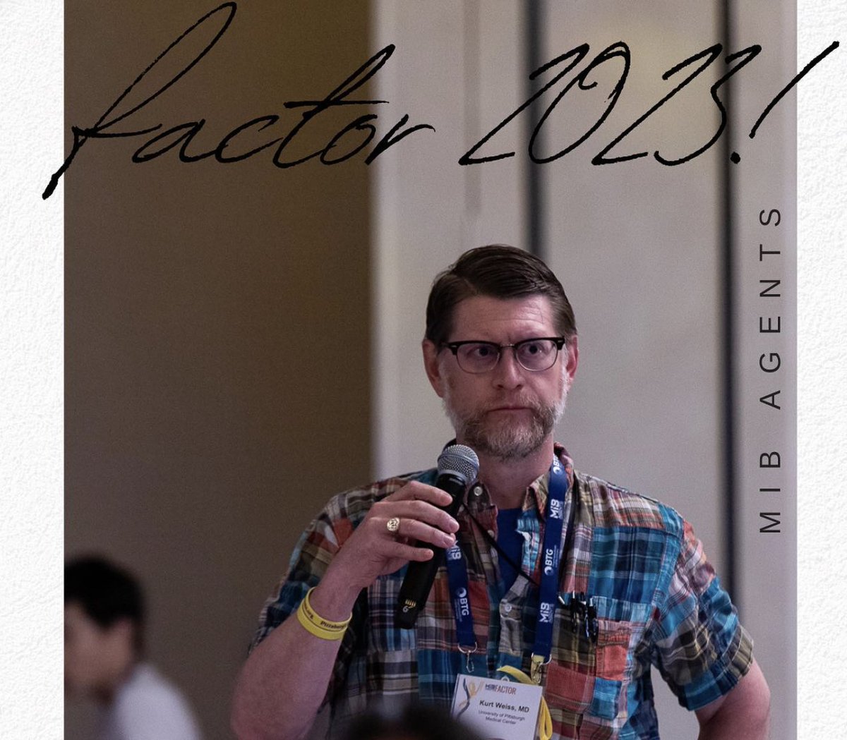 AgentsMIB's tweet photo. Kurt Weiss, MD - Thank you for mentoring and sharing your time with MIB Jr. Advisory Board Members and aspiring docs Kara, Andrew, Daniel, and Walker at the FACTOR Conference!  You Make It Better (MIB)!
#MakeitBetter #Mentor #Osteosarcoma #FACTOR2023 #UPMC https://t.co/jRav1OyRKl