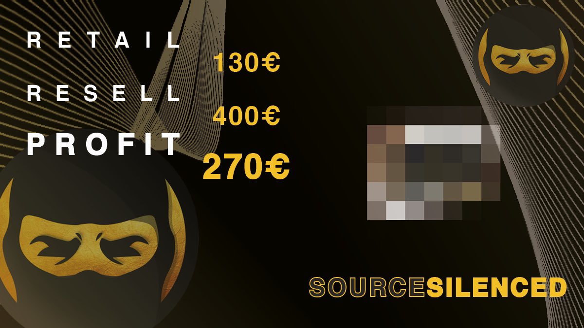 SourceSilenced's tweet image. &quot;Just three words:
EASY. LIMITED. PROFIT. 
You don’t need to know more. 🤫
Some of our members paid their rent just with this one drop. Easy multiples and even easier profit of around 
250€ each. 
Turn on the bell and don’t miss the next opportunity to join our ranks! 🔔