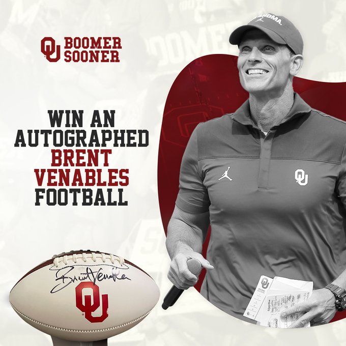 Announcing WINNER of the Signed Venables 🏈 TOMORROW! 

Is it going to be you?    

Subscribe here to be eligible ➡️ bit.ly/3Y8p8Gl   

If you're already subscribed... 
   
 RT and Tag a friend for more entries!    

#OUDNA #CollegeFootball