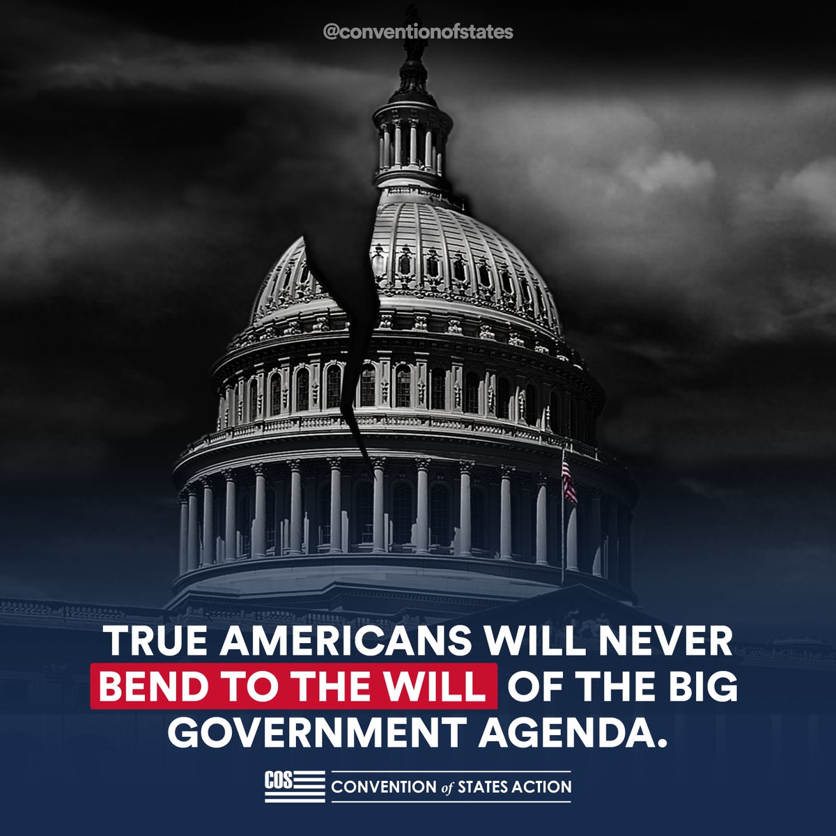 Americans will always stand against big government! Enough is enough! #ArticleV