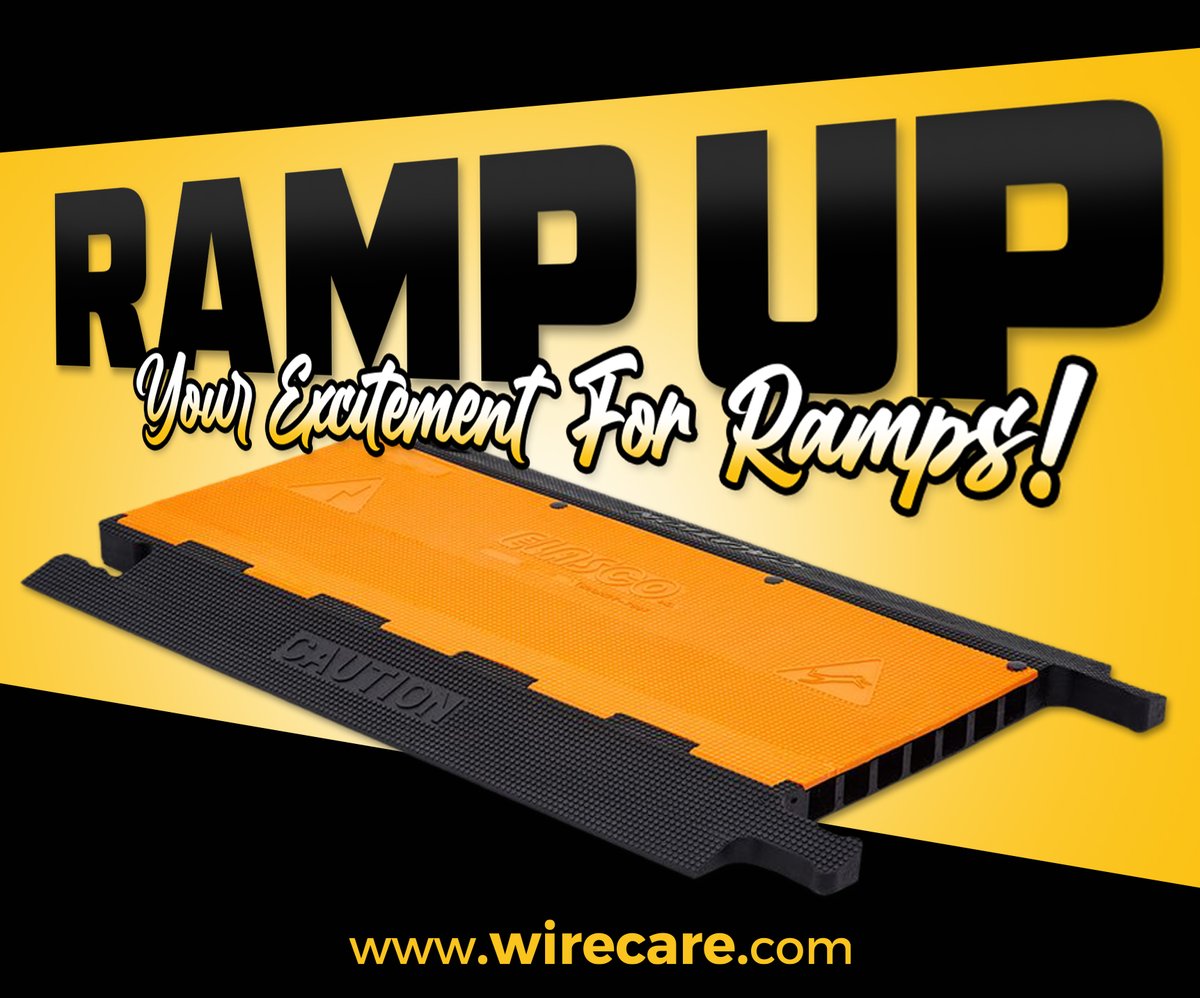 wirecare's tweet image. 🤩Ramp up your ramp uses! You’ll find ramps for many applications at WireCare®…except you can’t use these for stunts! They are for general purpose, heavy duty, light duty, indoor, and ADA compliant wire and cable protection.🔌 #WireCare #CableManagement #CableRamp #WireRamps