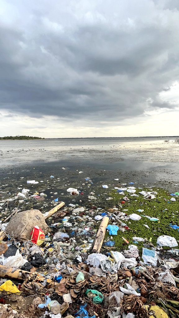 sai_koushika's tweet photo. Shocking visuals from Gandipet Lake
Hard to digest 😕 one of the reservoir served drinking water to  Hyderabad People
And now we are giving back what 😖😖🧐🤮🫨
#111GO #TS  @kalpana_designs @vinay_vangala @SrinivasBellam requesting activists to look into this nonsense @DonitaJose https://t.co/8BUl9cF01y