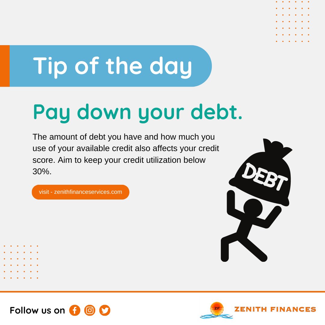 zenithfinances's tweet image. Good credit can open up a lot of doors, so it&apos;s important to take steps to repair your credit if you have bad credit.
Visit now - zenithfinanceservices.com
#creditscoregoals #creditscorerepair