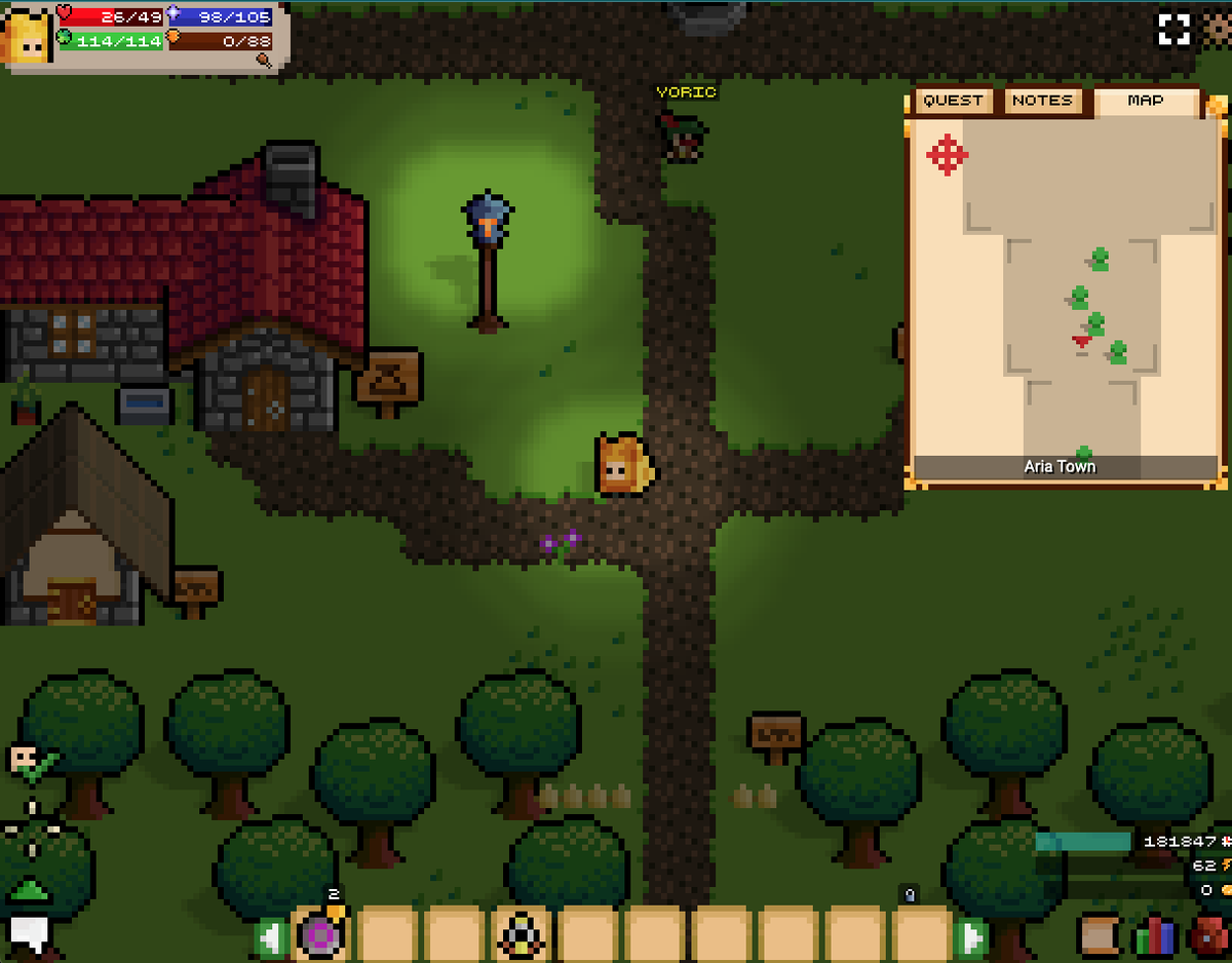 cokeandcode's tweet photo. The quest log now shows the last 50 conversations you've had with NPCs and theres a dynamic map showing locations you visited and the NPCs there - and yes, I'm dressed as a piece of cheese. #gamedev #indiedev #pixelart #talesofyore #mmorpg #cheeseoclock https://t.co/TBTrdXntre