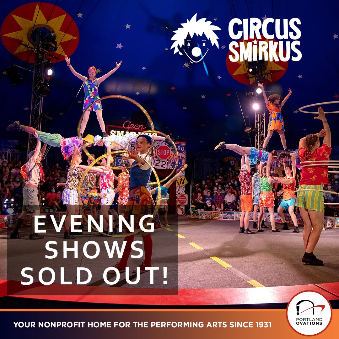 Please note that BOTH 6pm performances of Circus Smirkus are SOLD OUT! There is still availability for the 1pm performances.